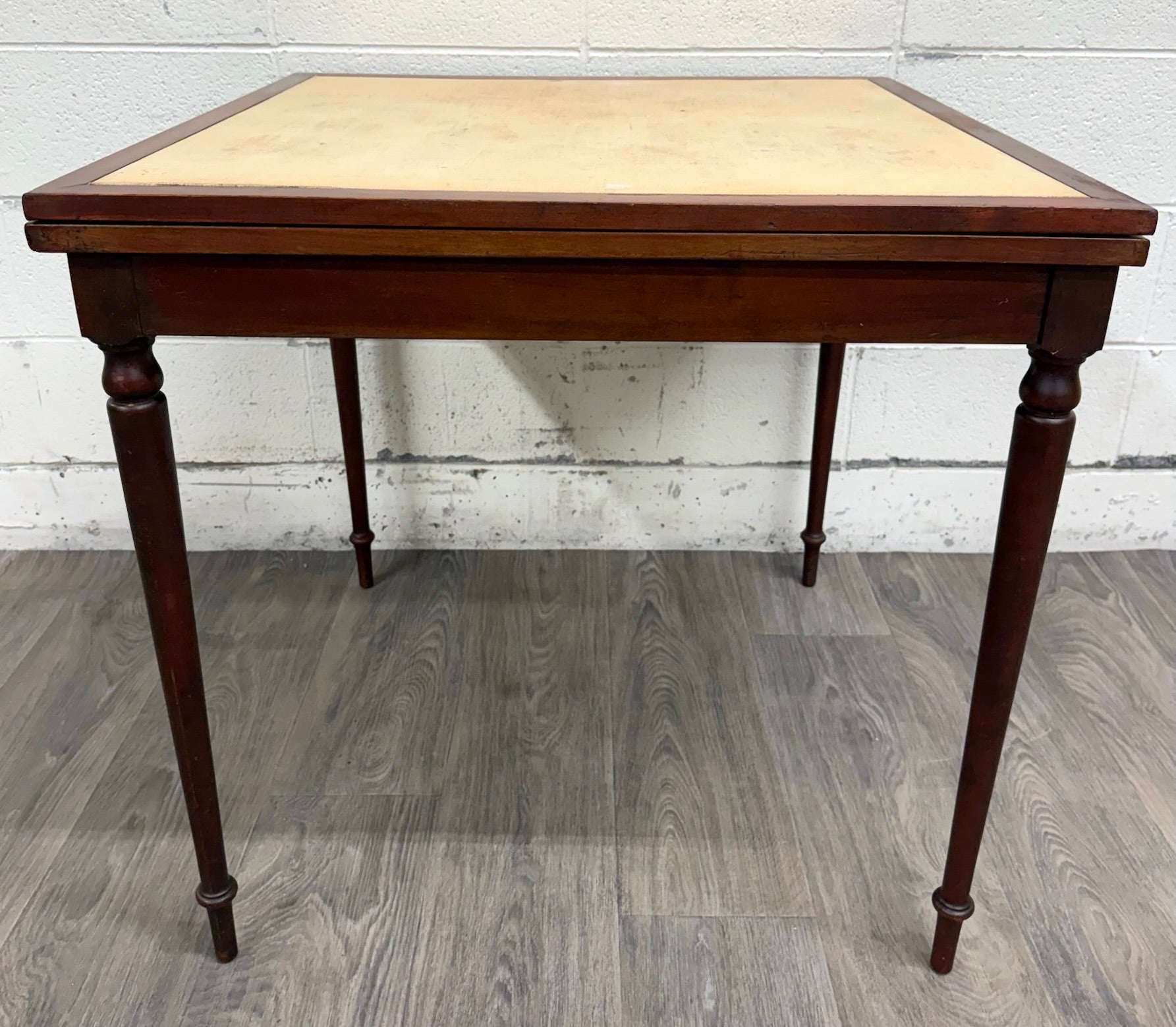 Vintage Mahogany Folding Card Table Game Table