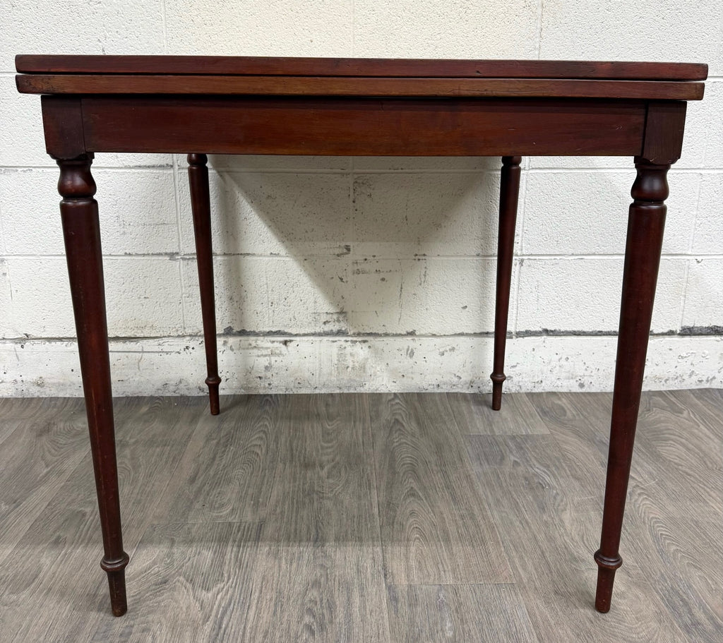 Vintage Mahogany Folding Card Table Game Table