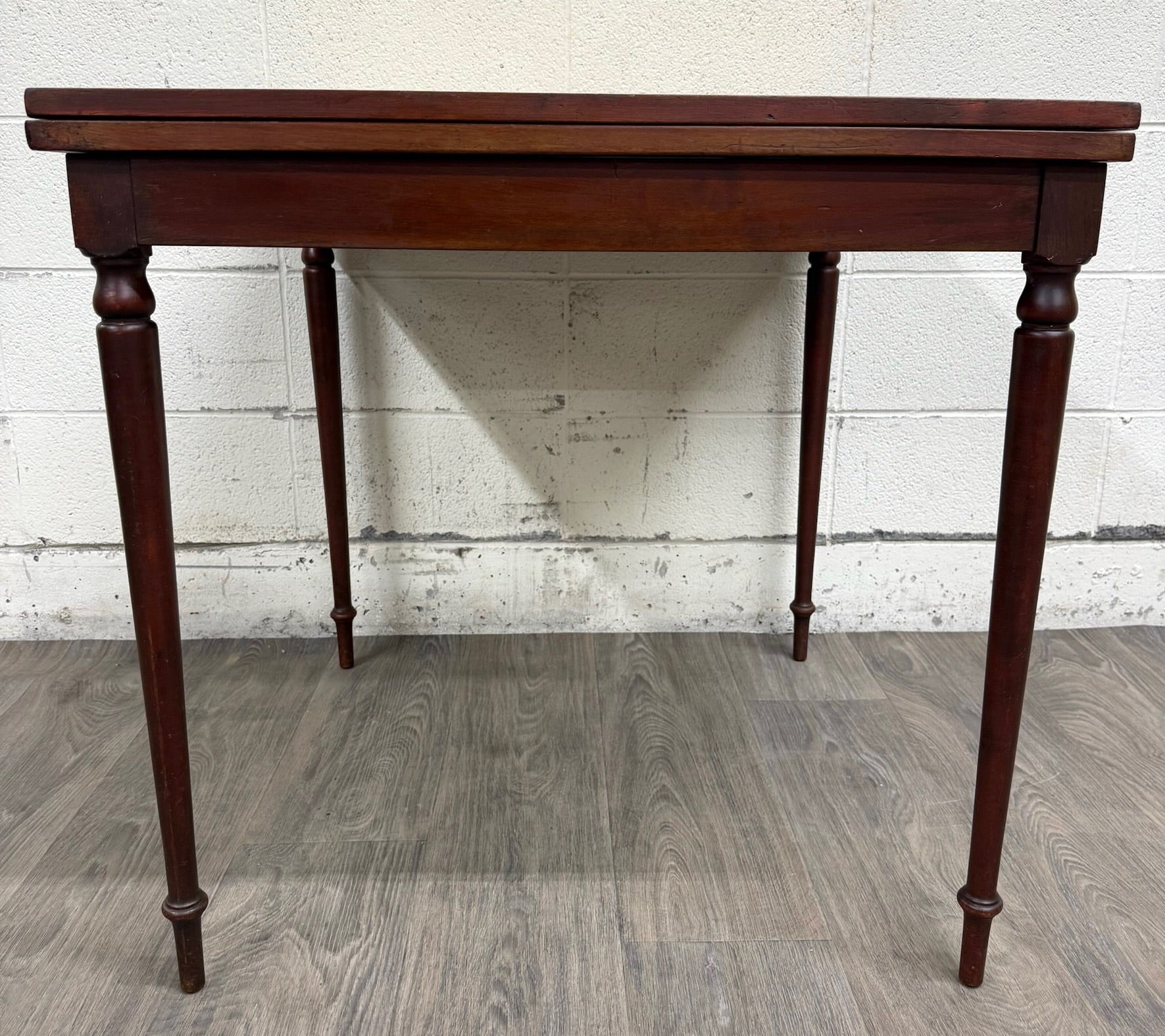 Vintage Mahogany Folding Card Table Game Table