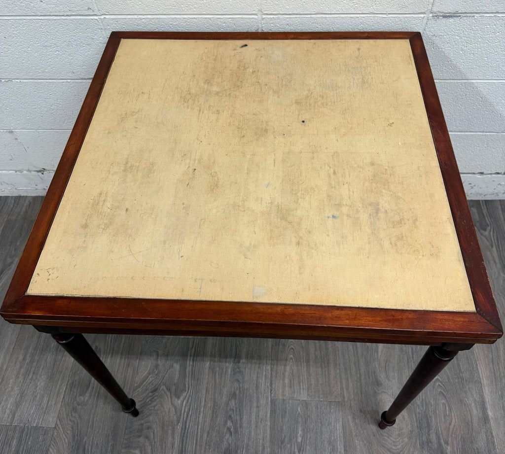Vintage Mahogany Folding Card Table Game Table