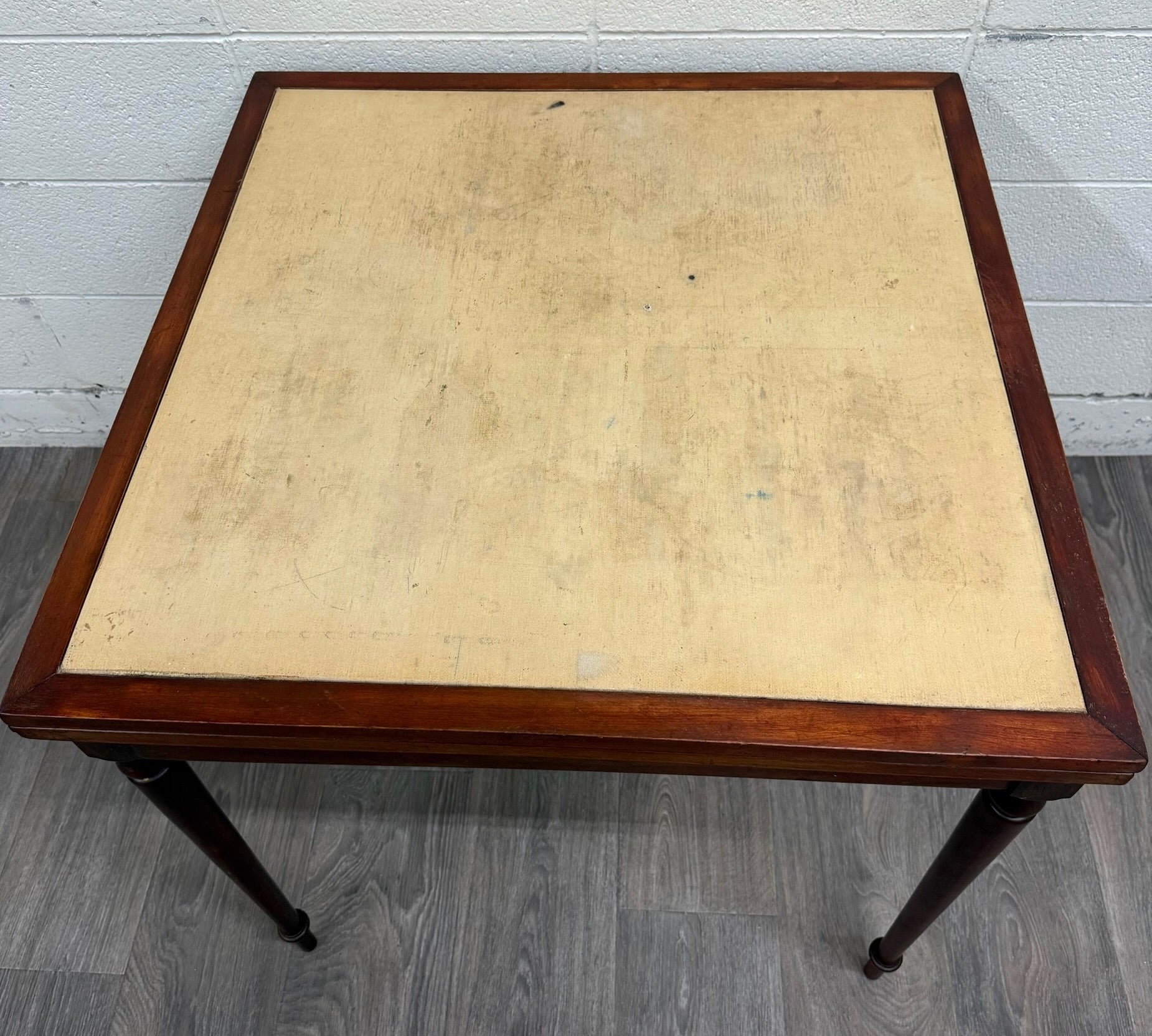 Vintage Mahogany Folding Card Table Game Table