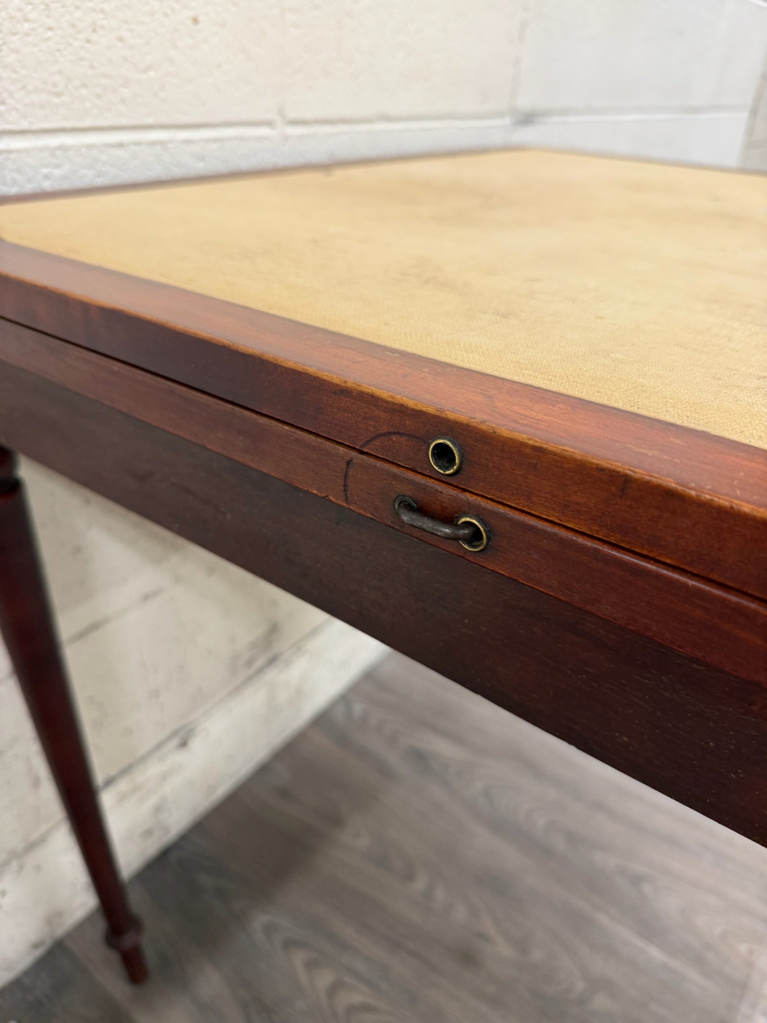 Vintage Mahogany Folding Card Table Game Table