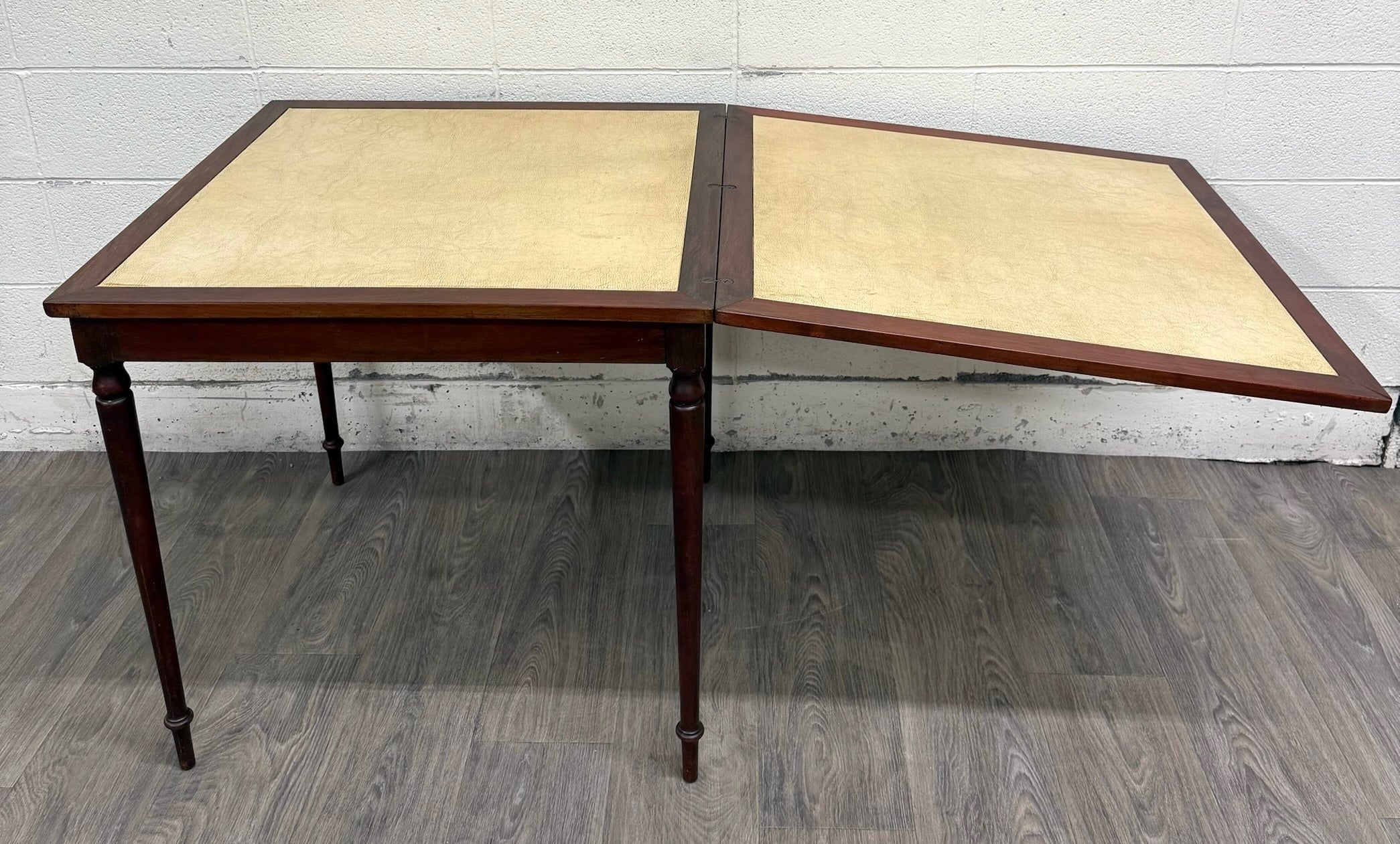 Vintage Mahogany Folding Card Table Game Table