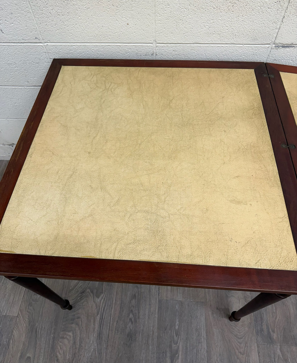 Vintage Mahogany Folding Card Table Game Table