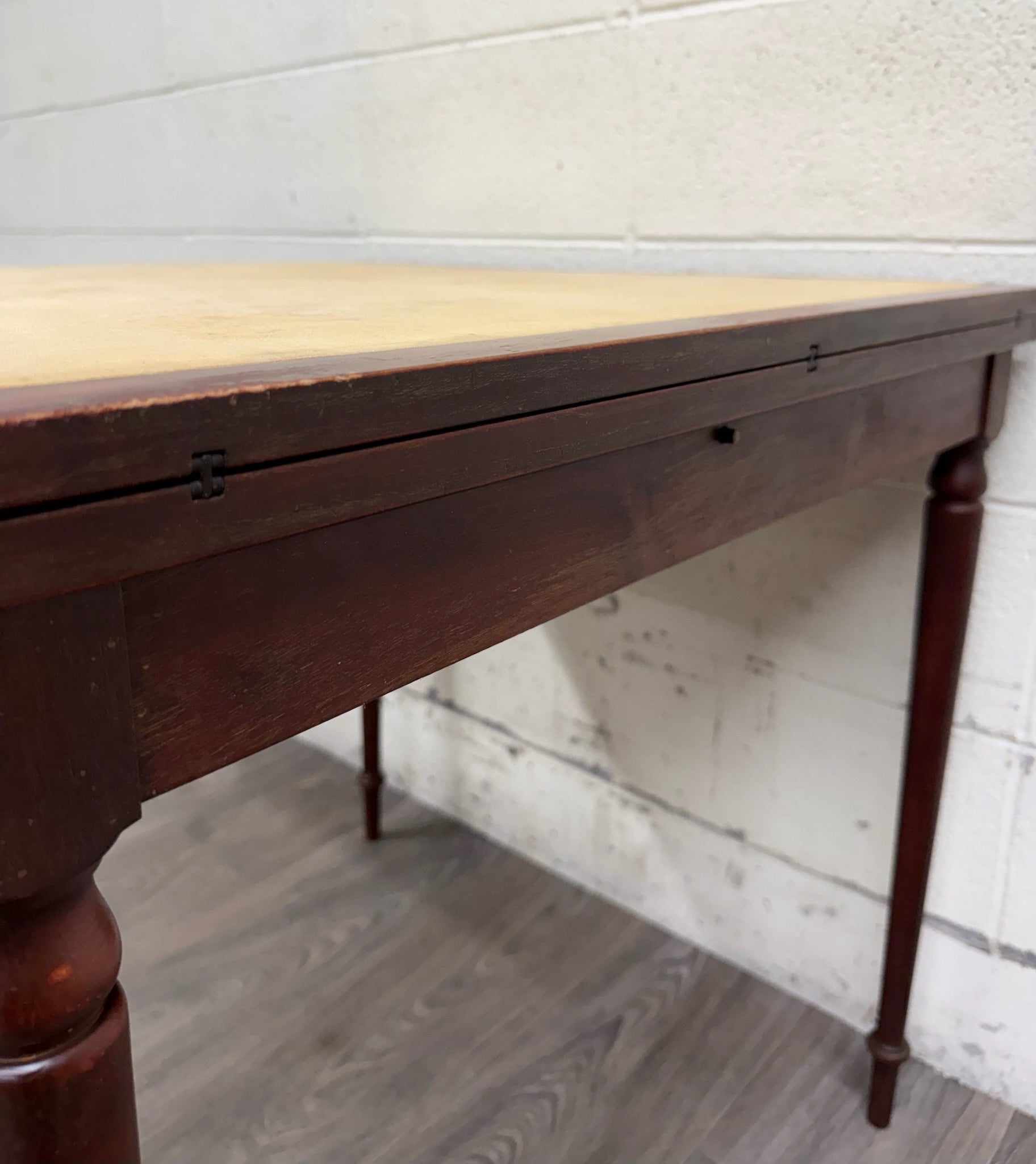 Vintage Mahogany Folding Card Table Game Table