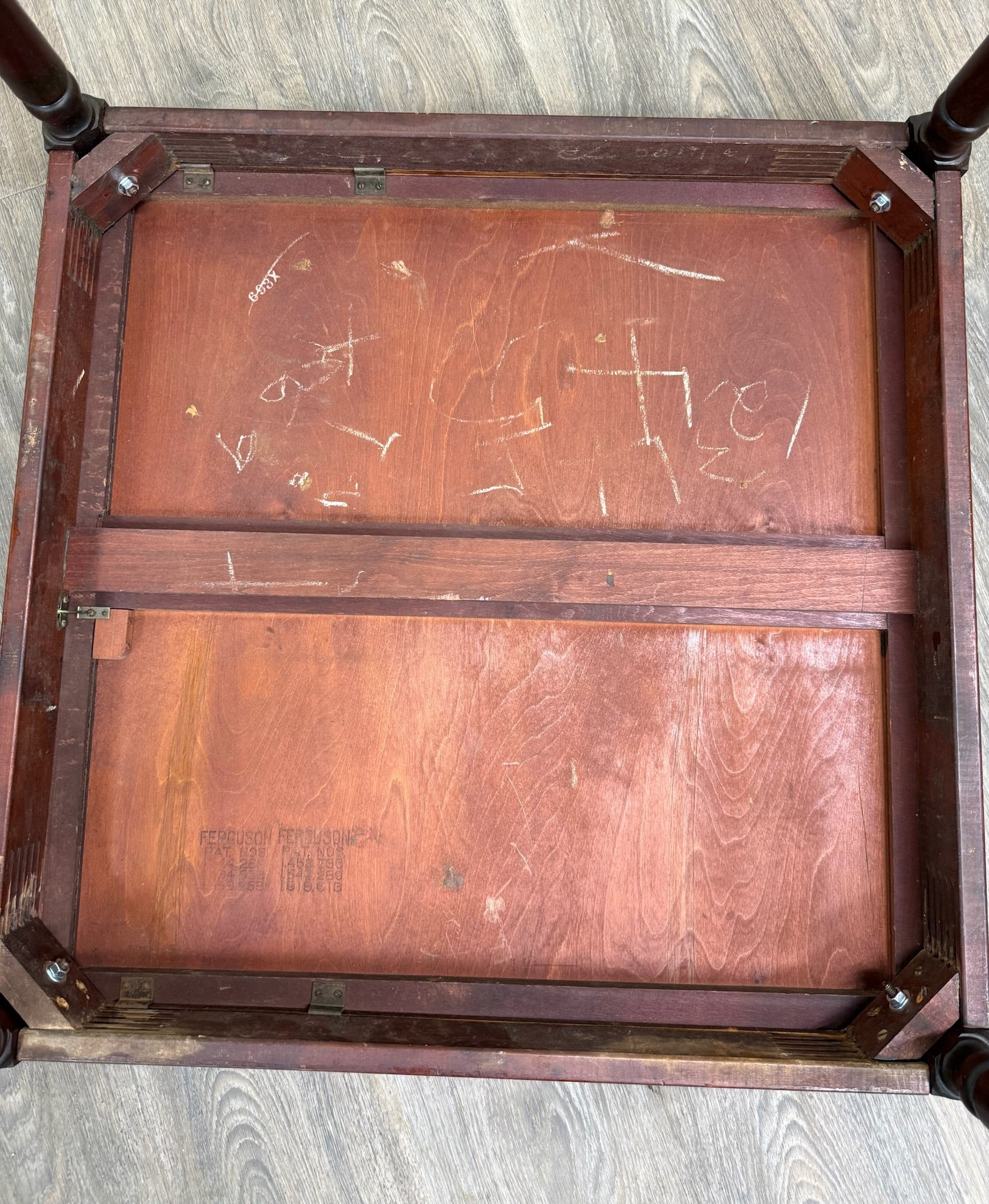 Vintage Mahogany Folding Card Table Game Table