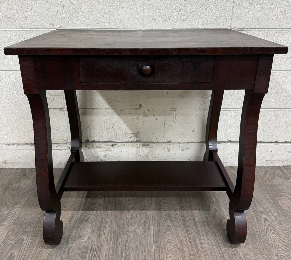 VTG Helm’s Furniture Empire / Colonial Revival Style Library Sofa Console Table
