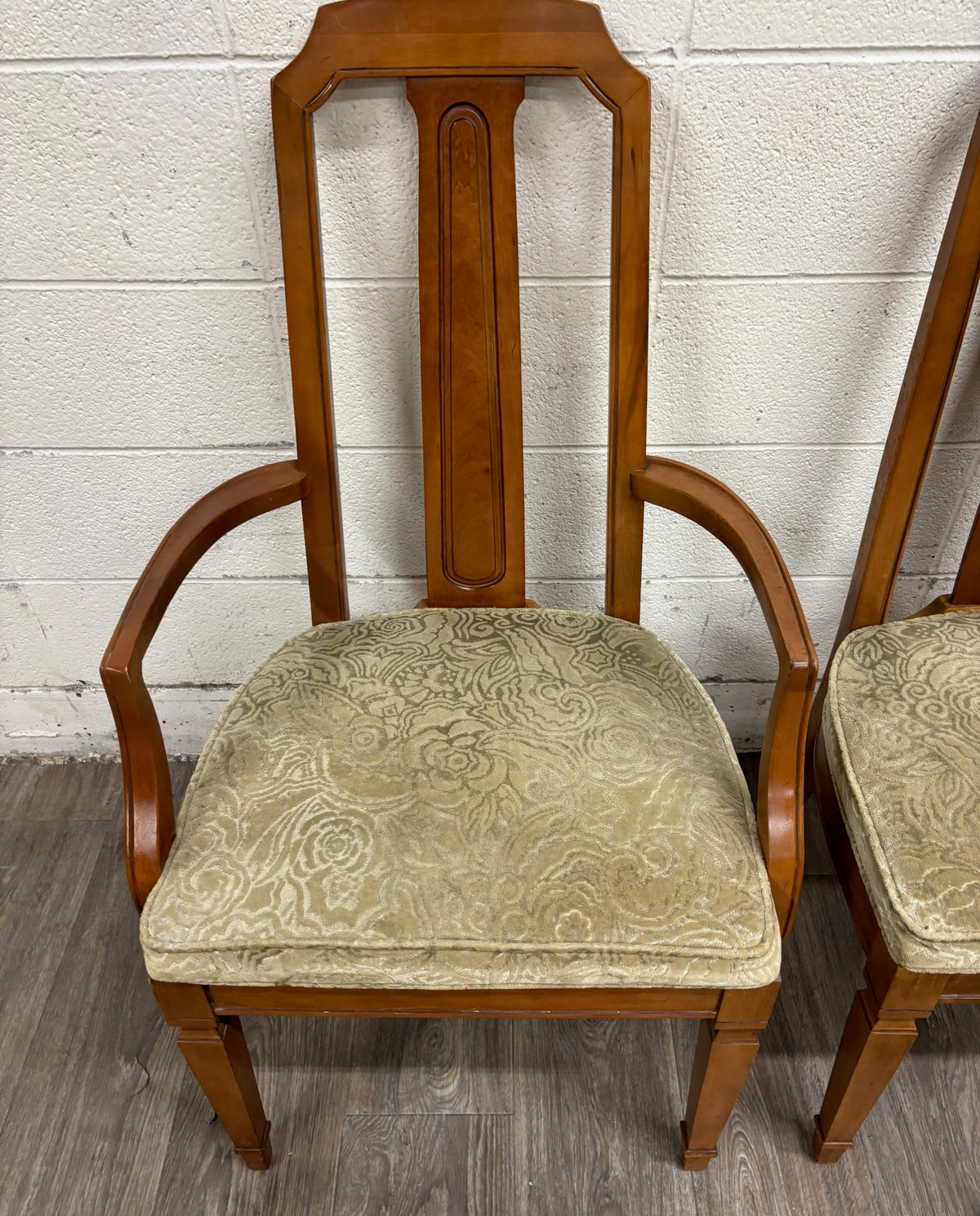 Vintage Mid Century Modern or Regency / Neoclassical Style Dining Chairs - Pair