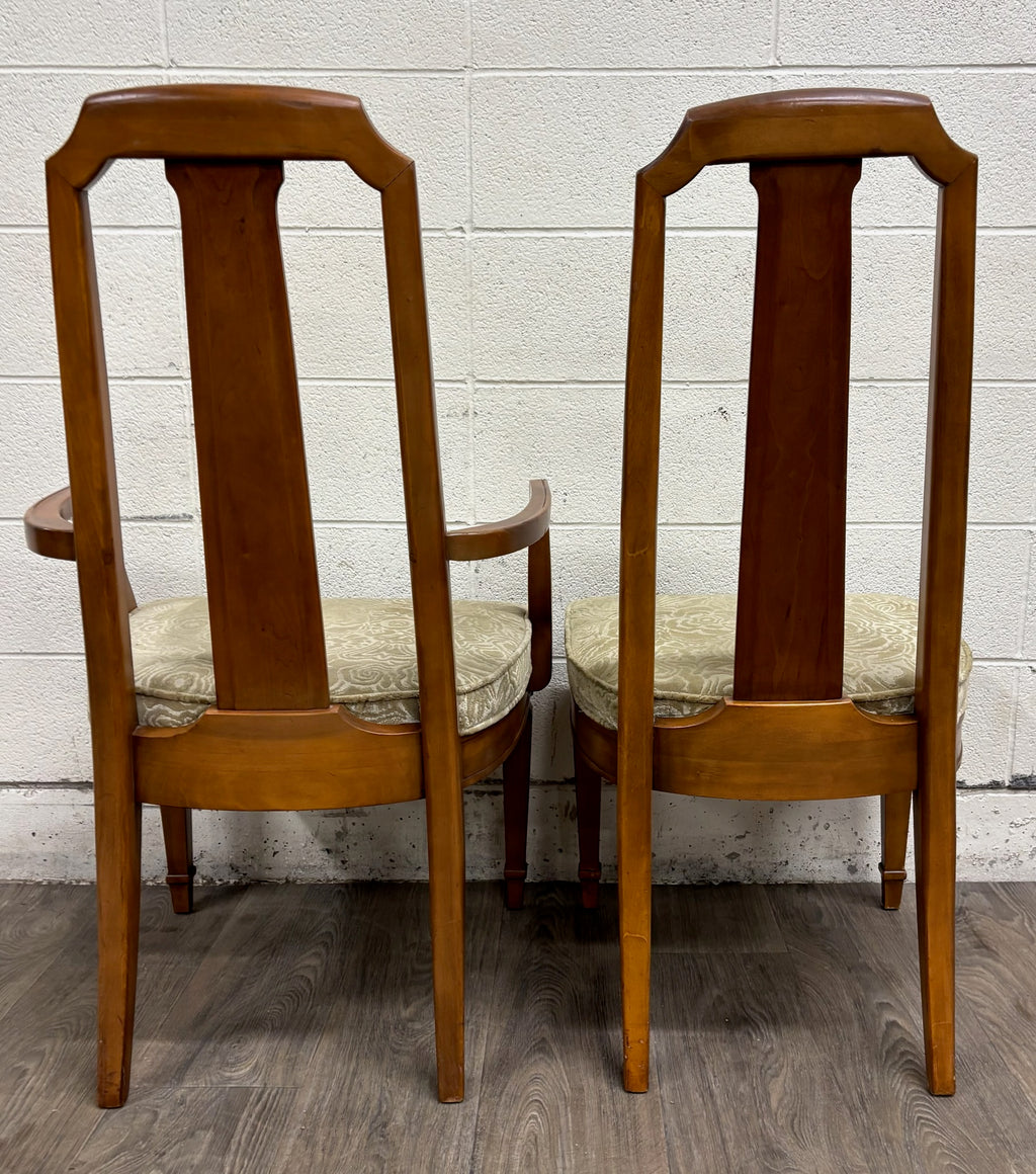 Vintage Mid Century Modern or Regency / Neoclassical Style Dining Chairs - Pair