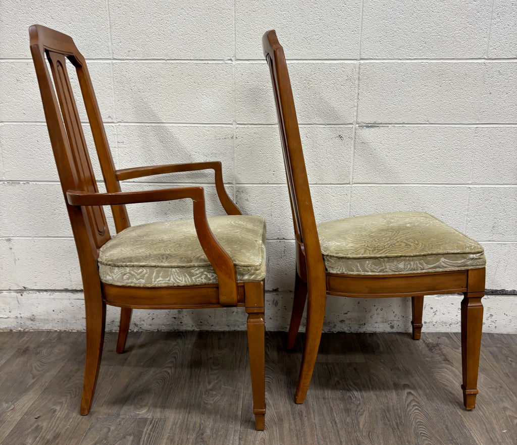 Vintage Mid Century Modern or Regency / Neoclassical Style Dining Chairs - Pair