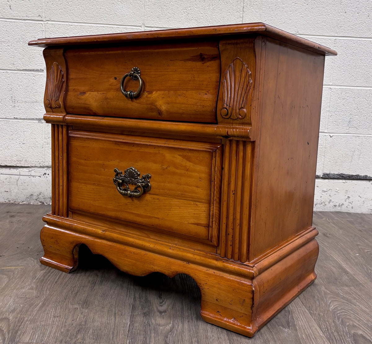 Towood Lifee French Provincial Inspired Two Drawer Nightstand