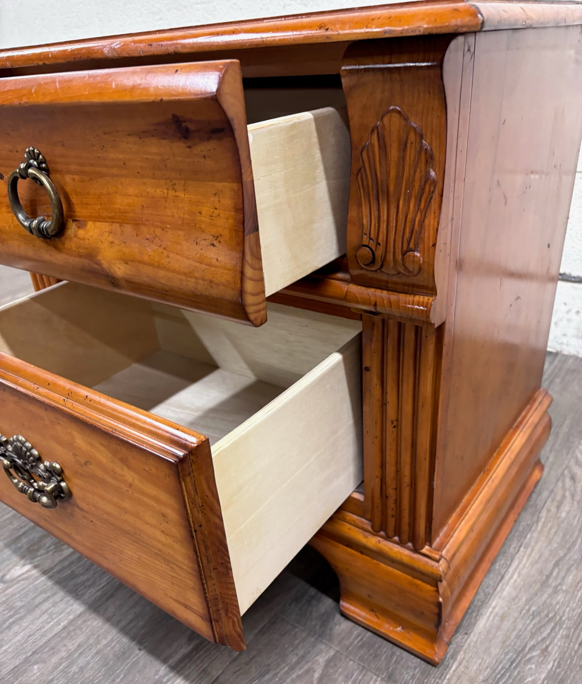 Towood Lifee French Provincial Inspired Two Drawer Nightstand