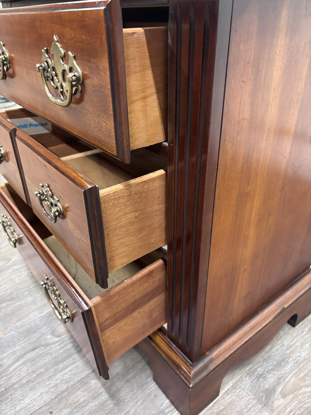 Vintage Broyhill Premier Four Drawer Bachelor’s Chest Nightstand