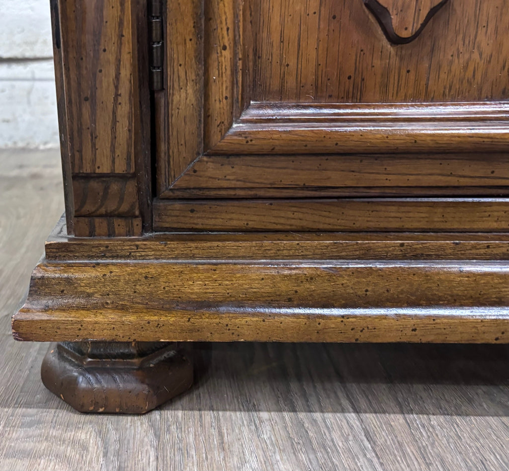 Vintage Mediterranean / Spanish Revival Style Nightstand Bedside End Cabinet