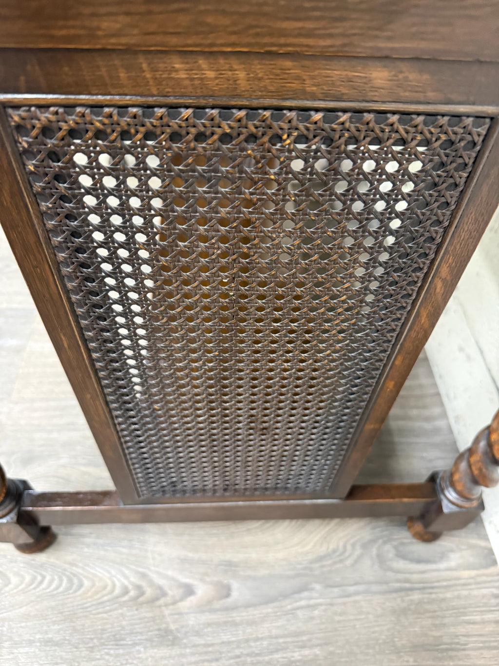 Antique Stickley Bros Barley Twist Oak Library Table with Drawer