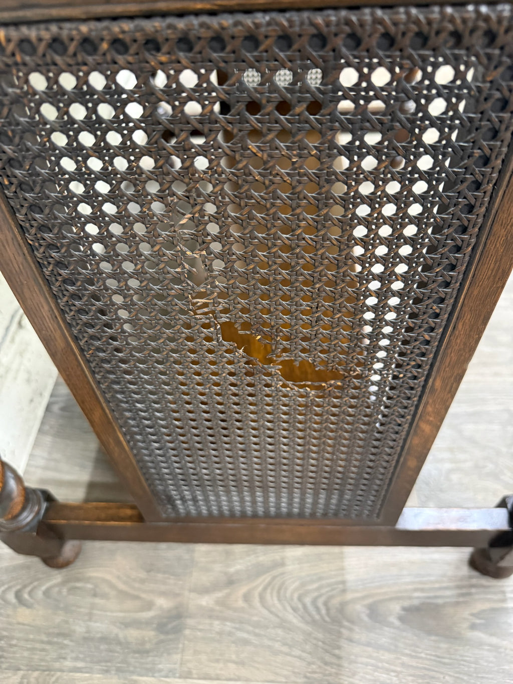 Antique Stickley Bros Barley Twist Oak Library Table with Drawer