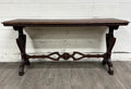 Vintage Tudor or Spanish Revival Style Sofa Table Console Table Hall Table