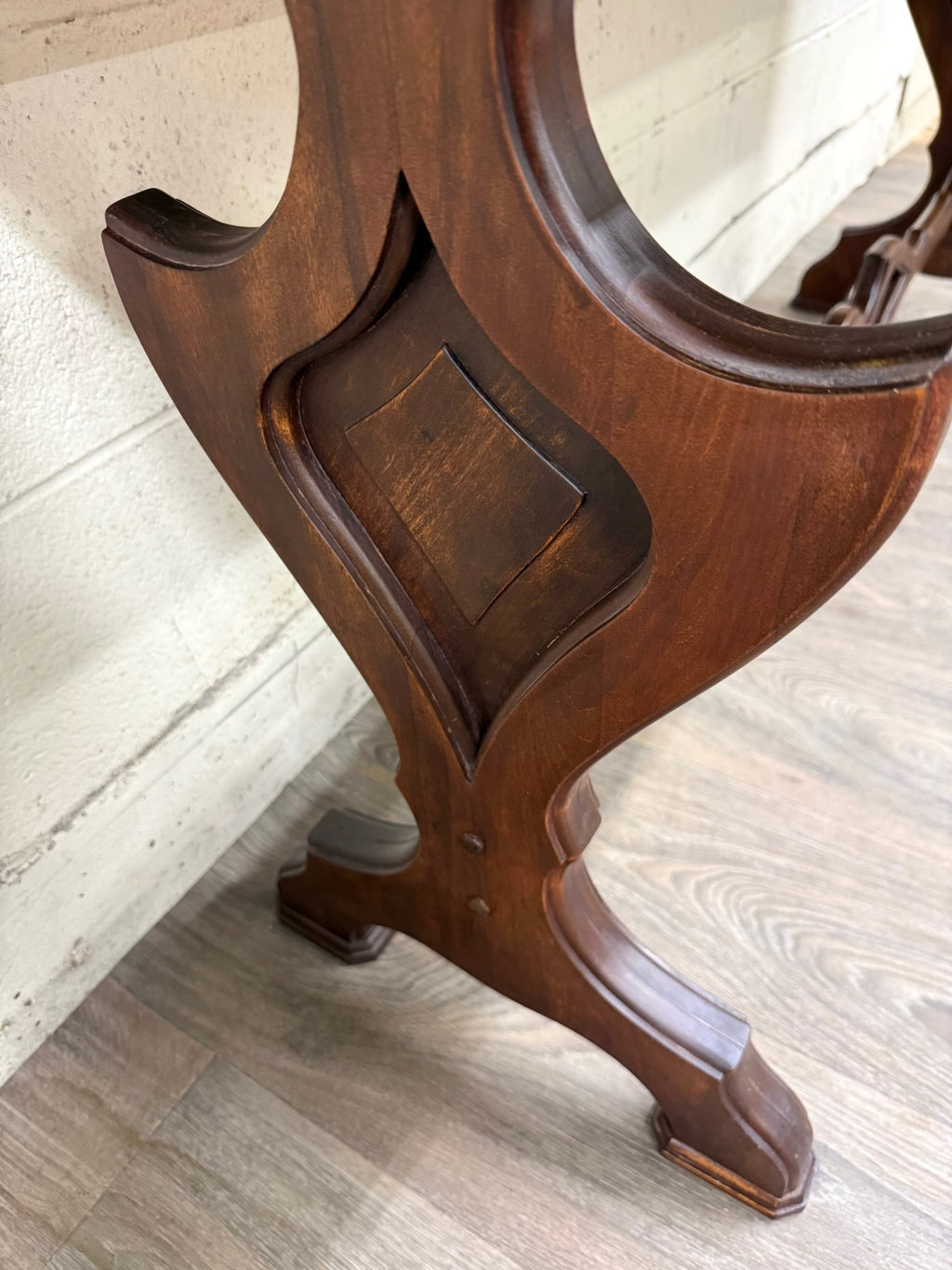 Vintage Tudor or Spanish Revival Style Sofa Table Console Table Hall Table
