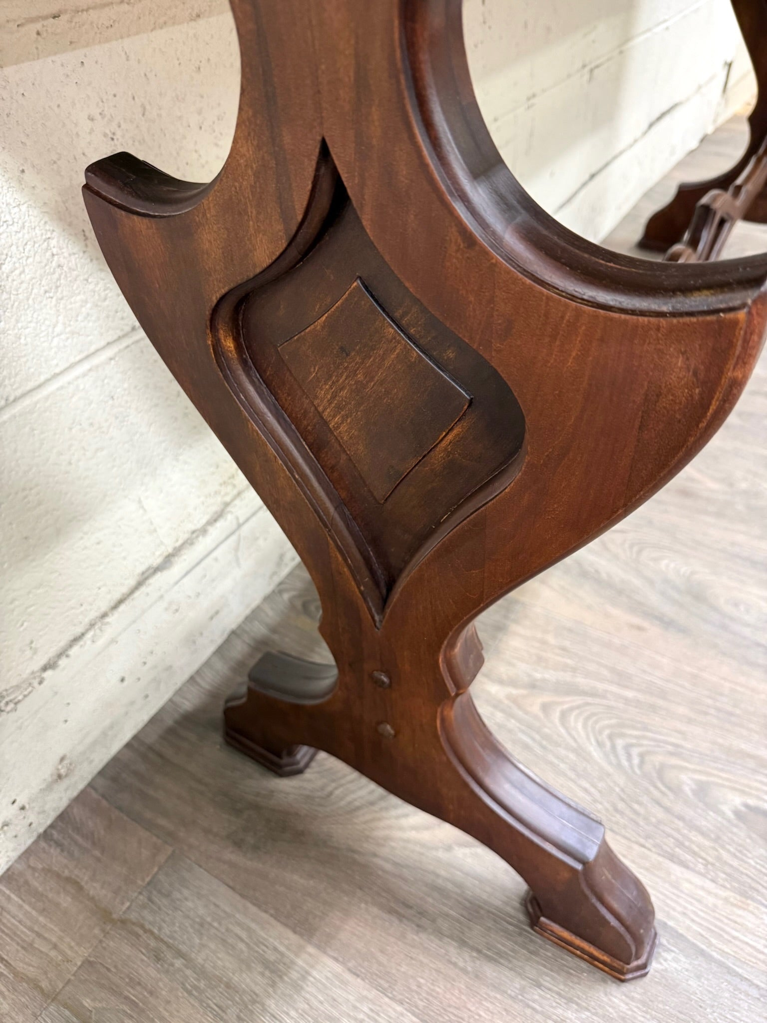 Vintage Tudor or Spanish Revival Style Sofa Table Console Table Hall Table