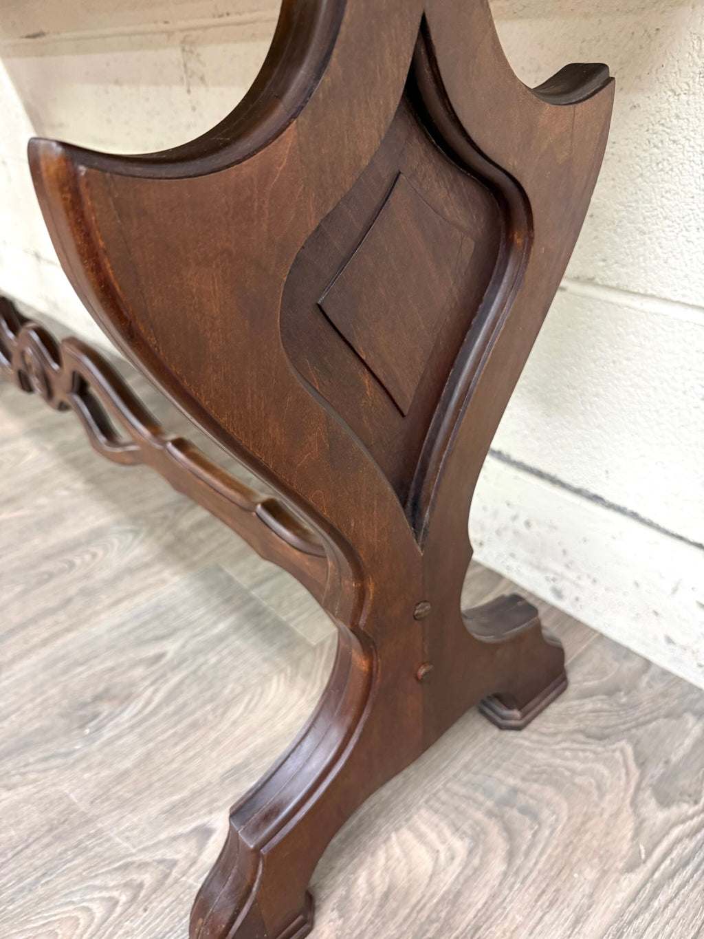 Vintage Tudor or Spanish Revival Style Sofa Table Console Table Hall Table
