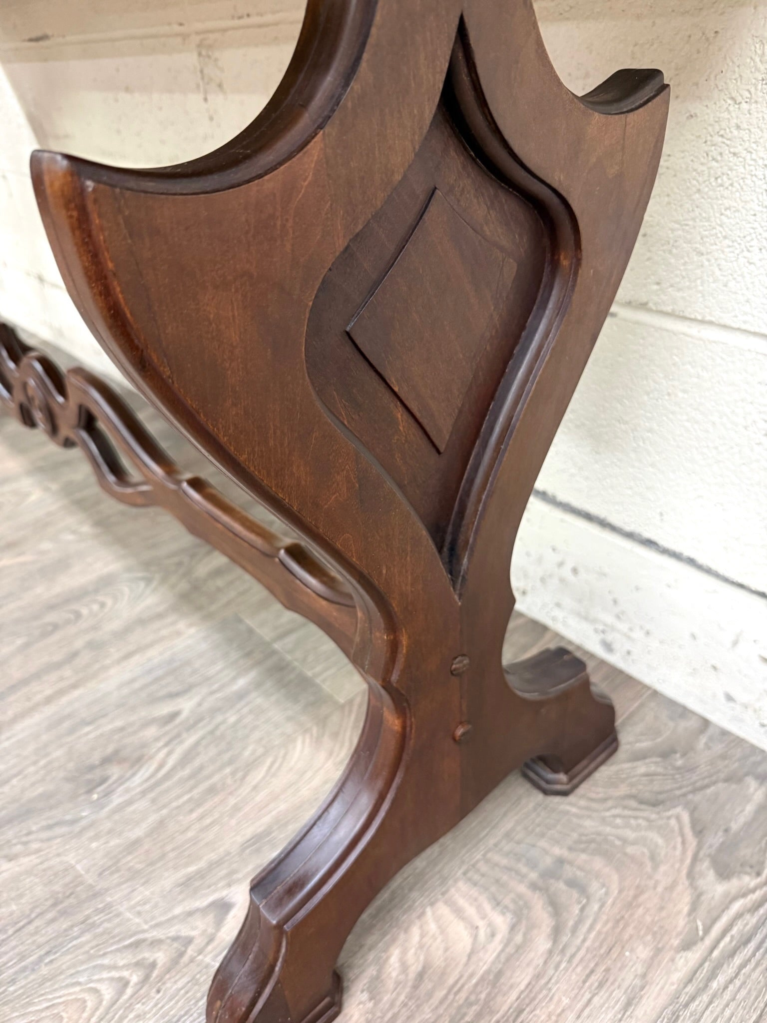 Vintage Tudor or Spanish Revival Style Sofa Table Console Table Hall Table