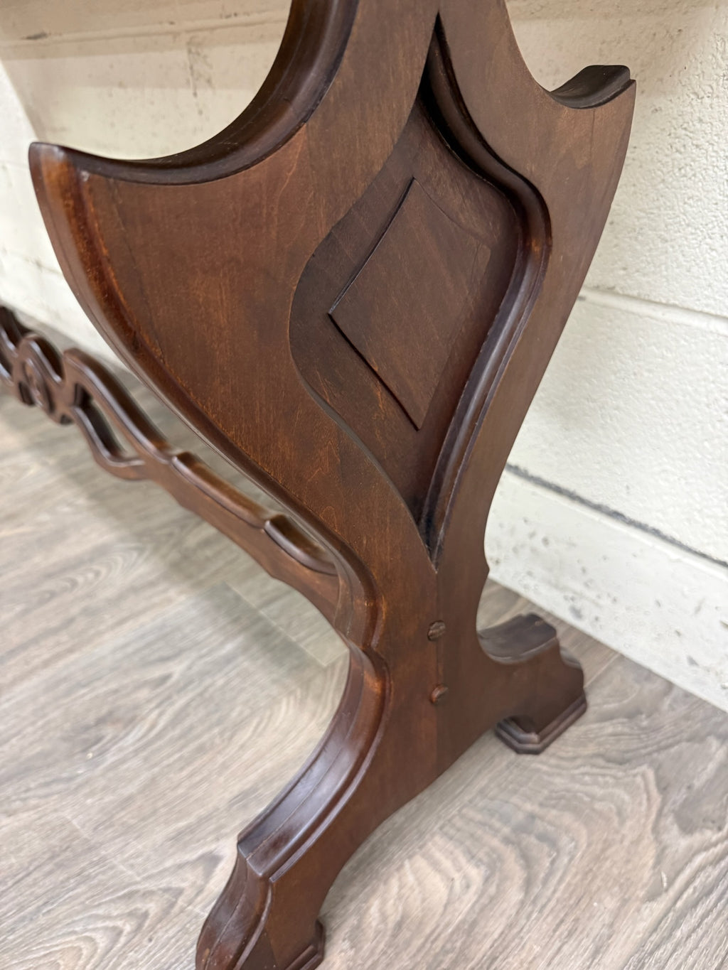 Vintage Tudor or Spanish Revival Style Sofa Table Console Table Hall Table