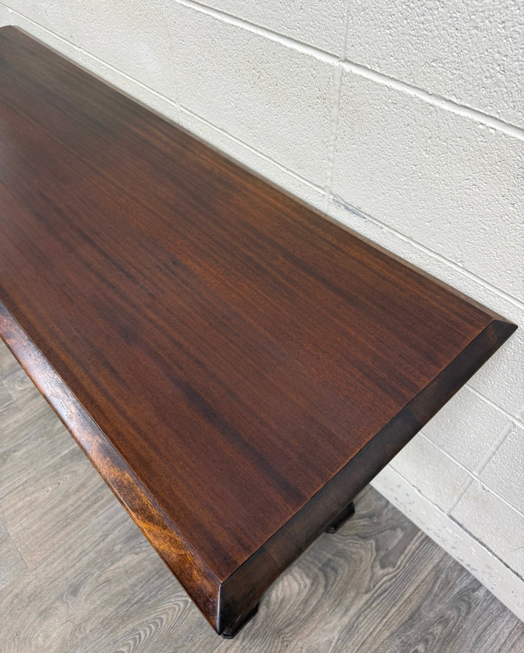 Vintage Tudor or Spanish Revival Style Sofa Table Console Table Hall Table