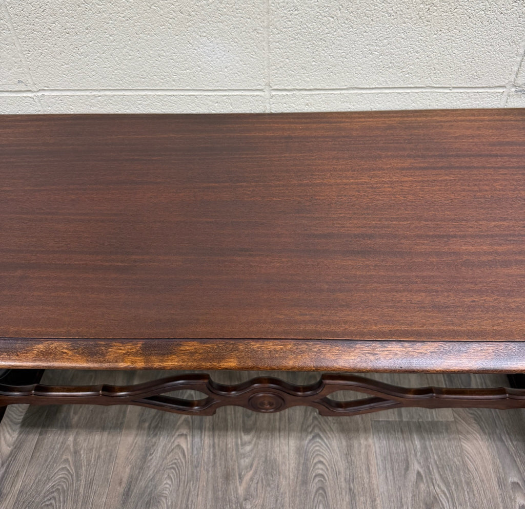 Vintage Tudor or Spanish Revival Style Sofa Table Console Table Hall Table