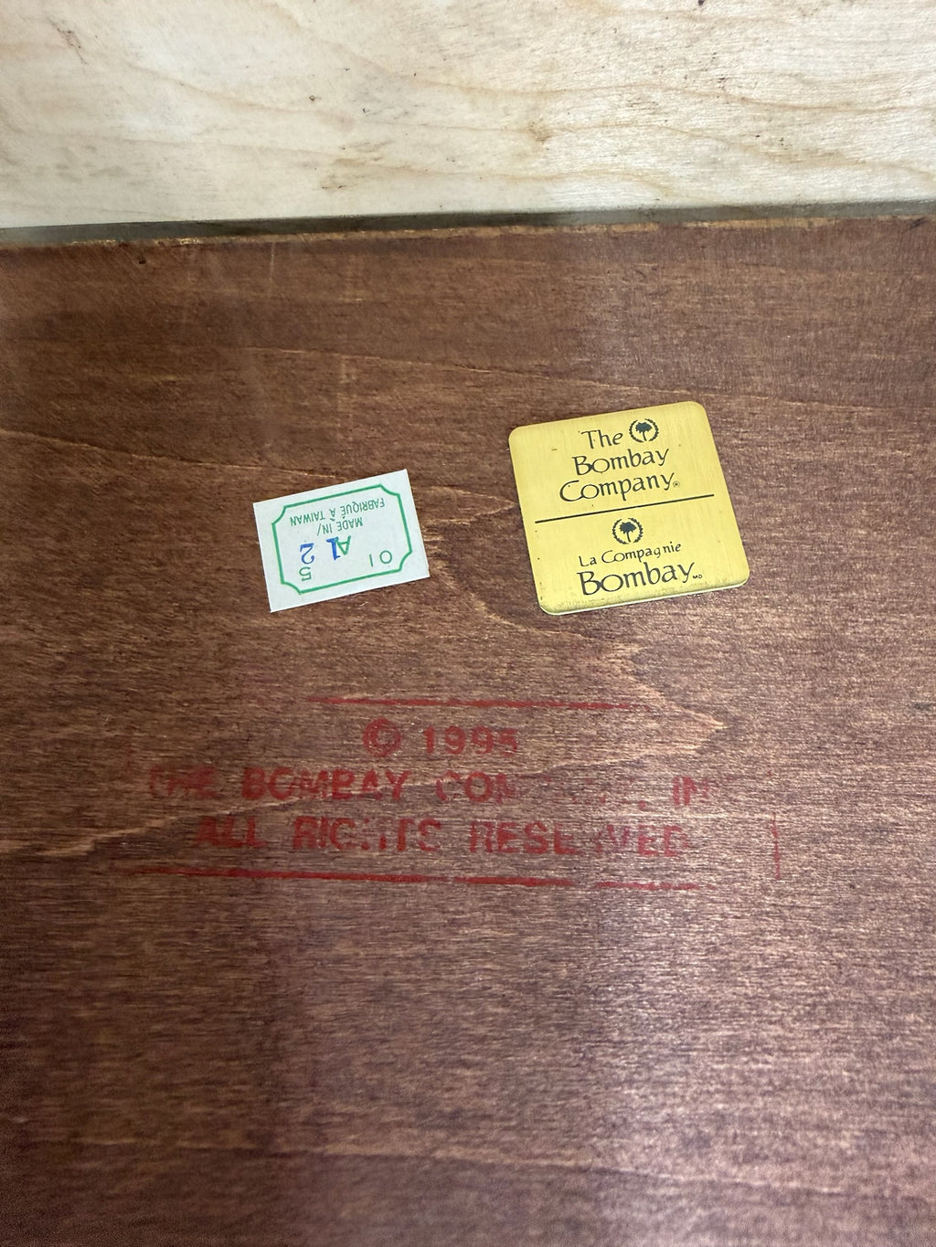 Vintage Bombay Company English or Georgian Revival Style Mahogany Writing Desk