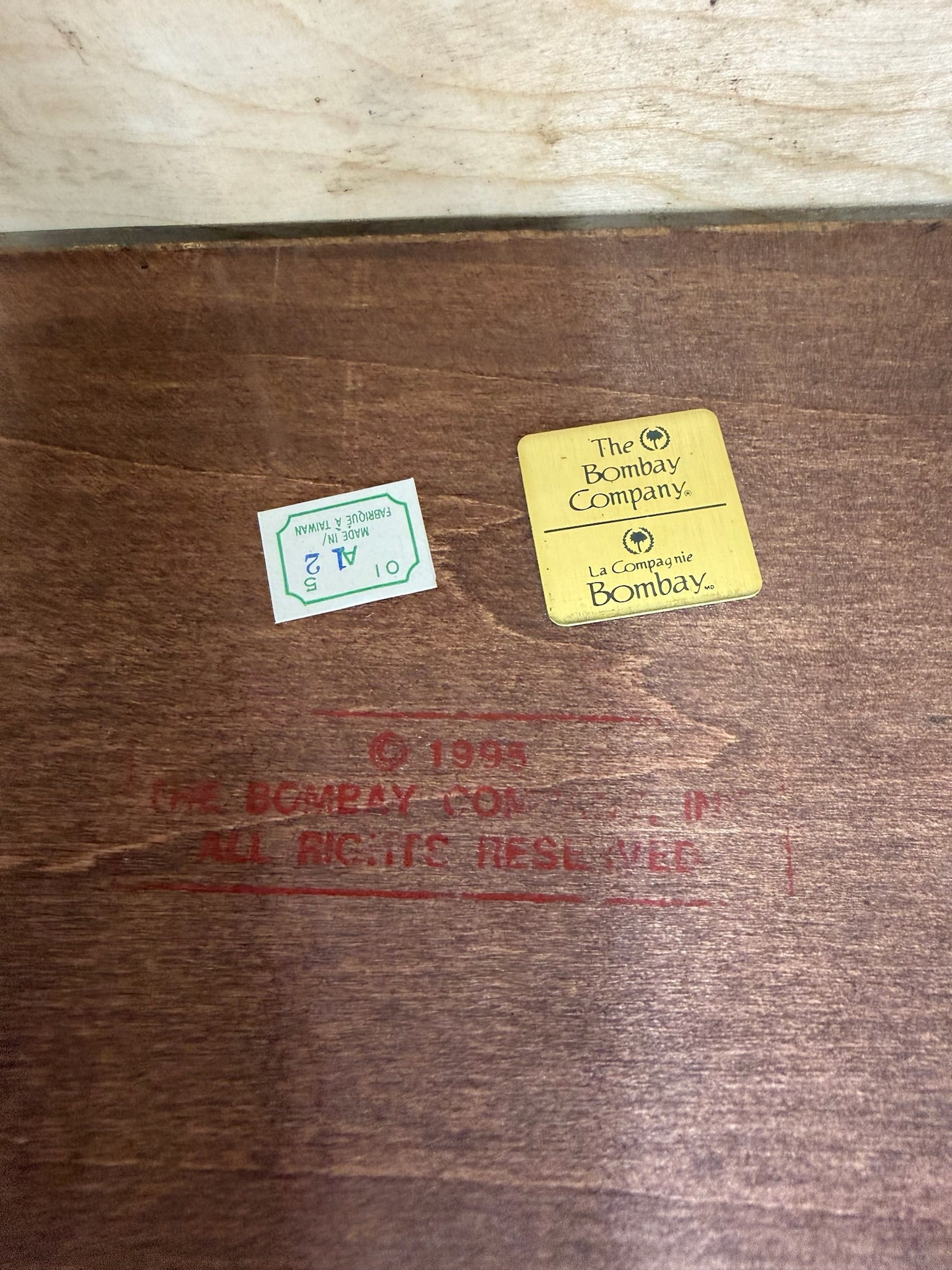 Vintage Bombay Company English or Georgian Revival Style Mahogany Writing Desk