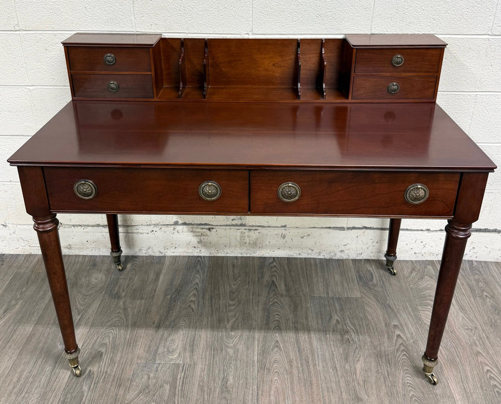Vintage Bombay Company English or Georgian Revival Style Mahogany Writing Desk