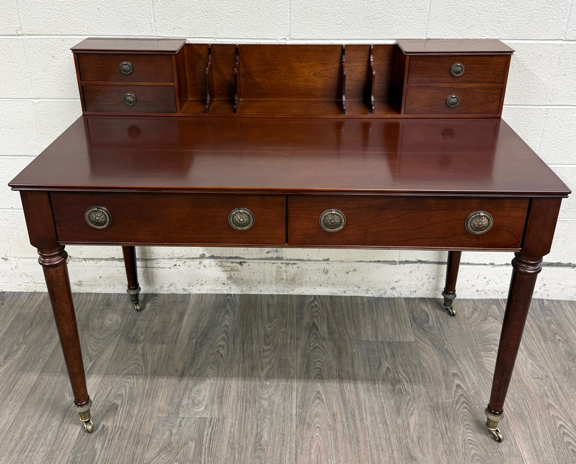 Vintage Bombay Company English or Georgian Revival Style Mahogany Writing Desk