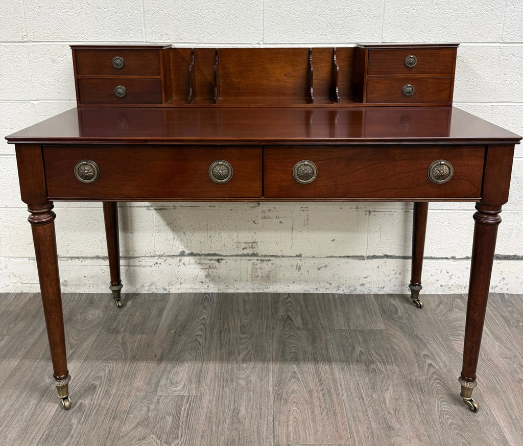 Vintage Bombay Company English or Georgian Revival Style Mahogany Writing Desk