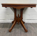 Antique Late 19th Century Victorian Eastlake Walnut Parlor Table