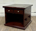 Vintage Ethan Allen Early American Style Solid Pine Dry Sink Bedside Cabinet