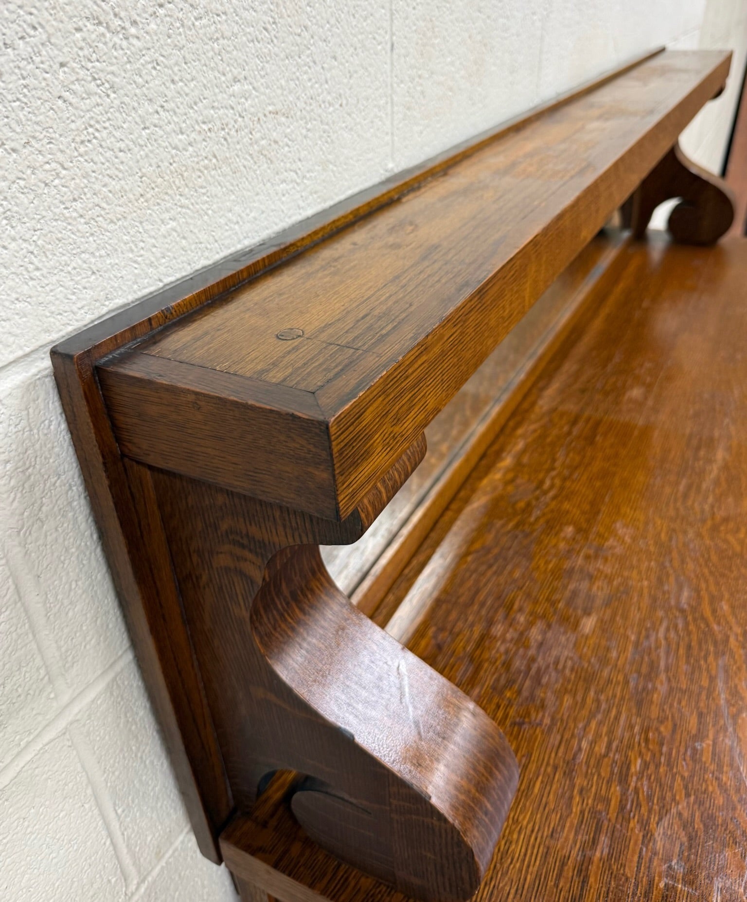 Antique Empire Quarter Sawn White Tiger Oak Sideboard Server Buffet