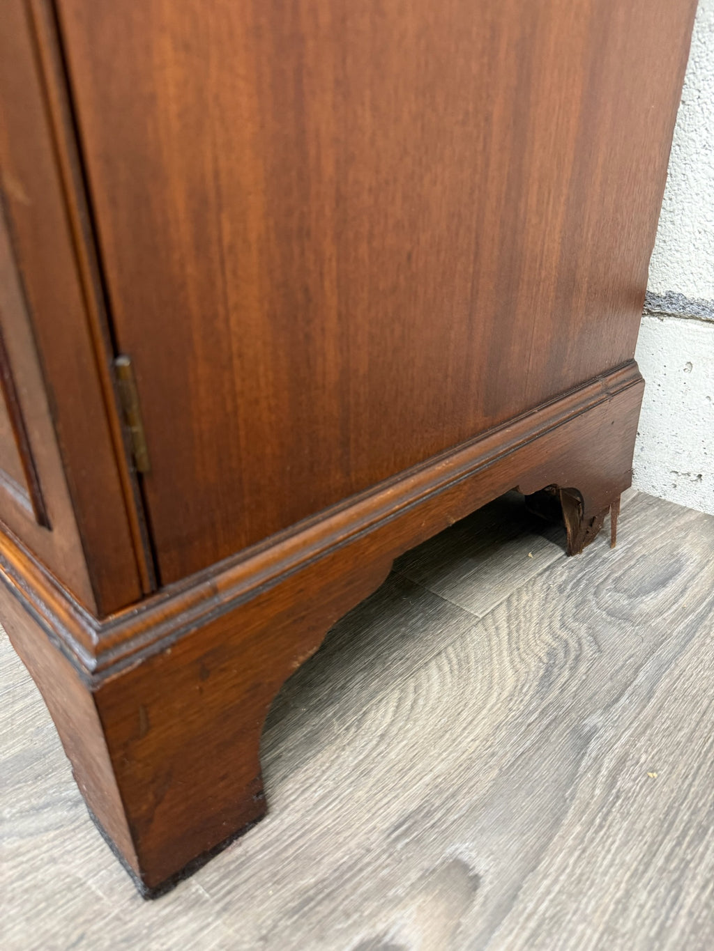 Vintage Georgian Style Mahogany Bookcase Cabinet China Cabinet