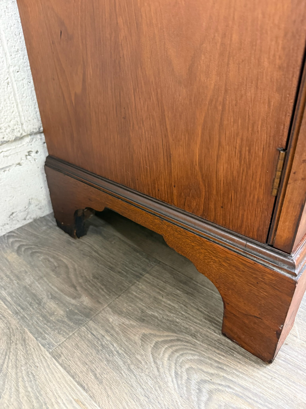 Vintage Georgian Style Mahogany Bookcase Cabinet China Cabinet