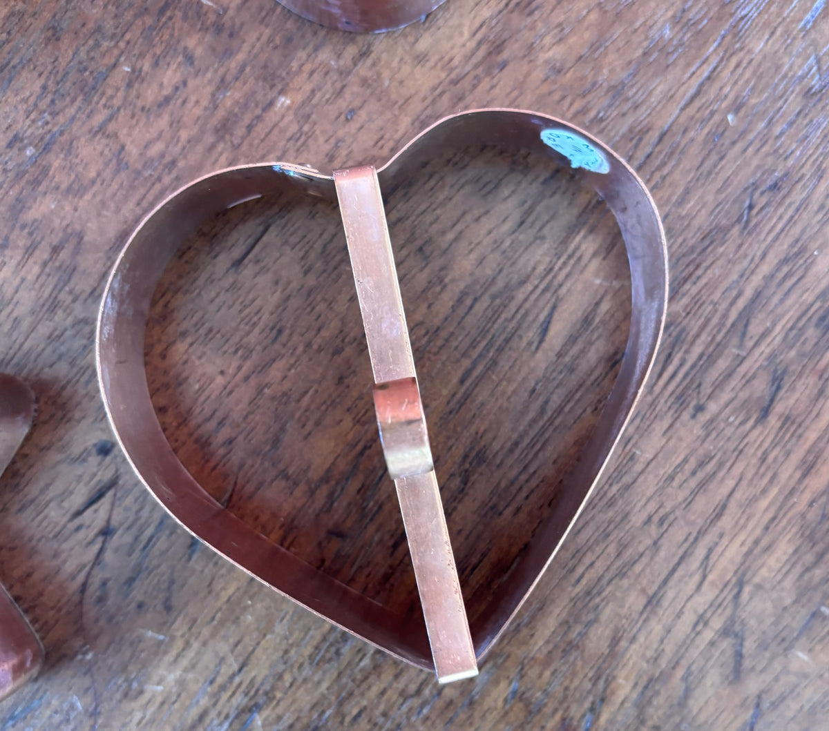 Vintage Solid Copper Cookie Cutters - Set of 4