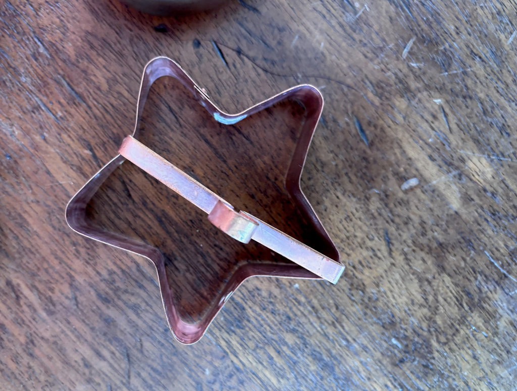 Vintage Solid Copper Cookie Cutters - Set of 4