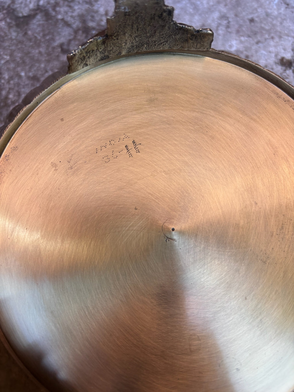 Vintage Solid Brass Centerpiece or Planter Bowl with Handles and Feet