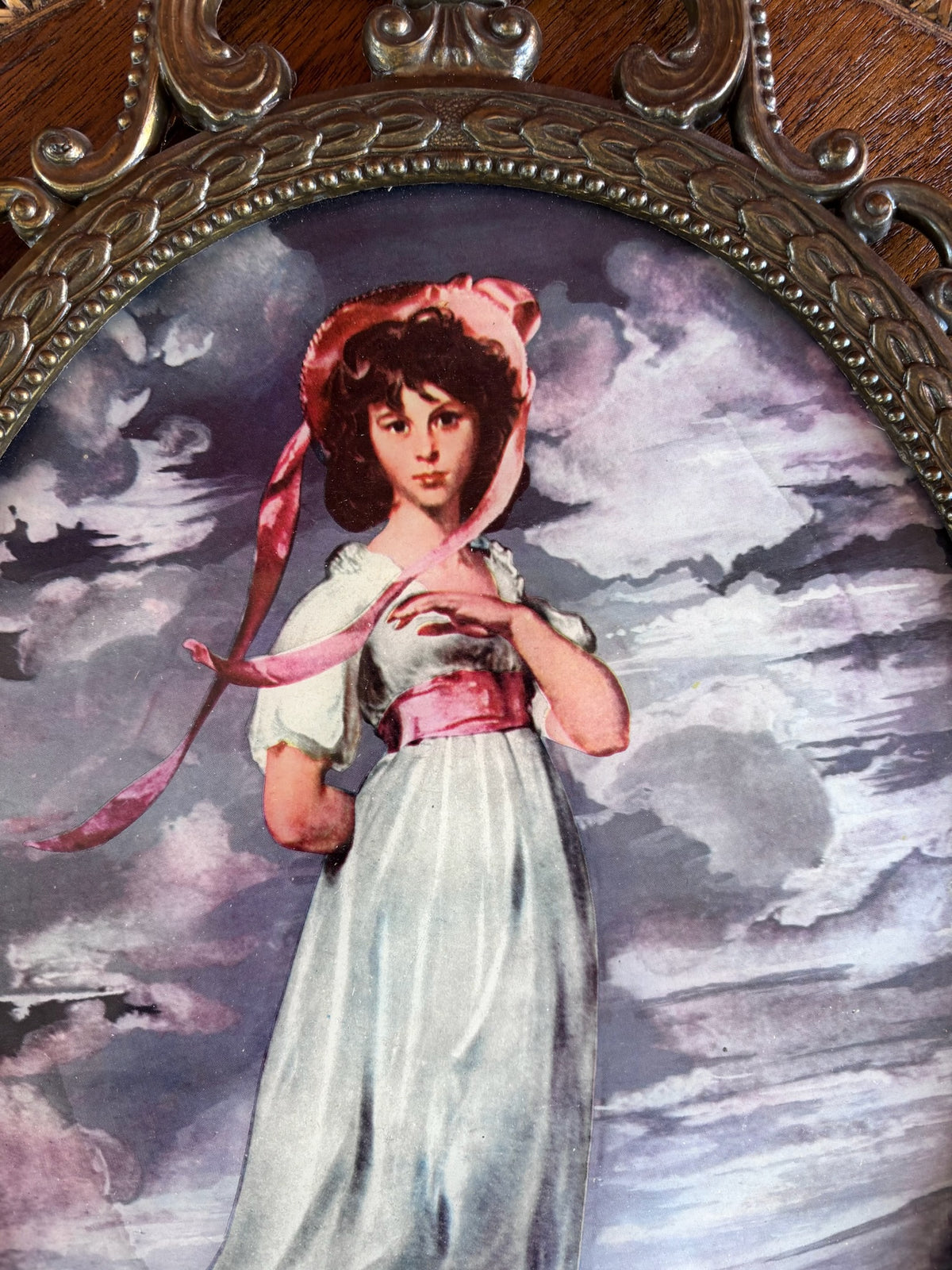 Vintage Framed Reproduction “Pinkie” by Thomas Gainsborough