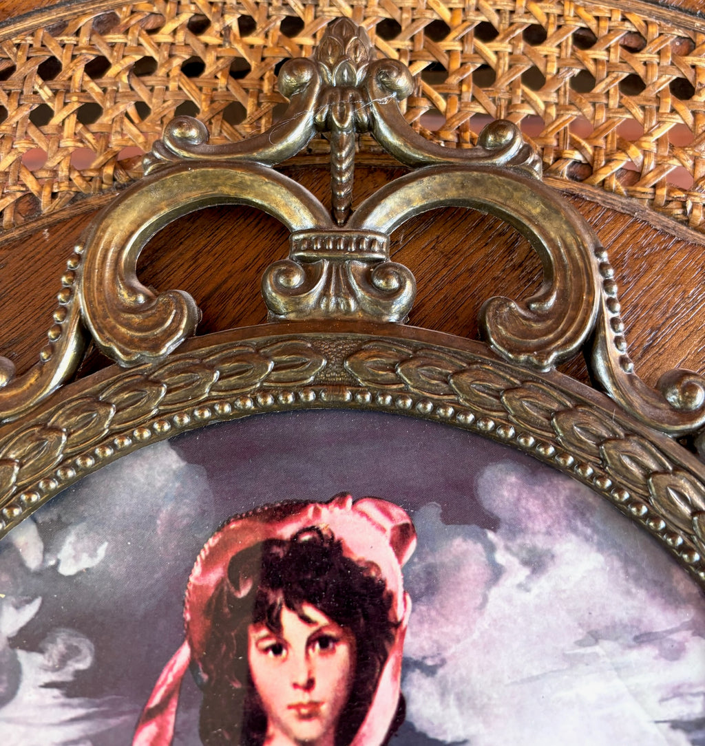 Vintage Framed Reproduction “Pinkie” by Thomas Gainsborough