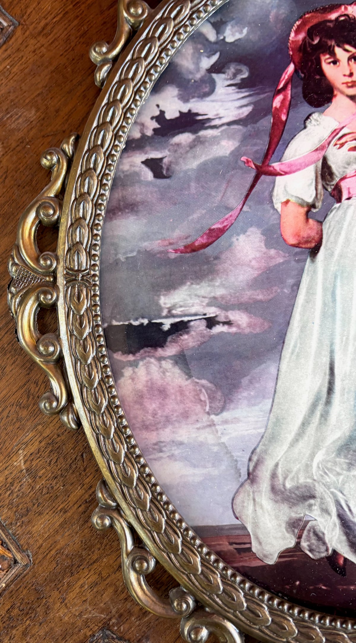 Vintage Framed Reproduction “Pinkie” by Thomas Gainsborough