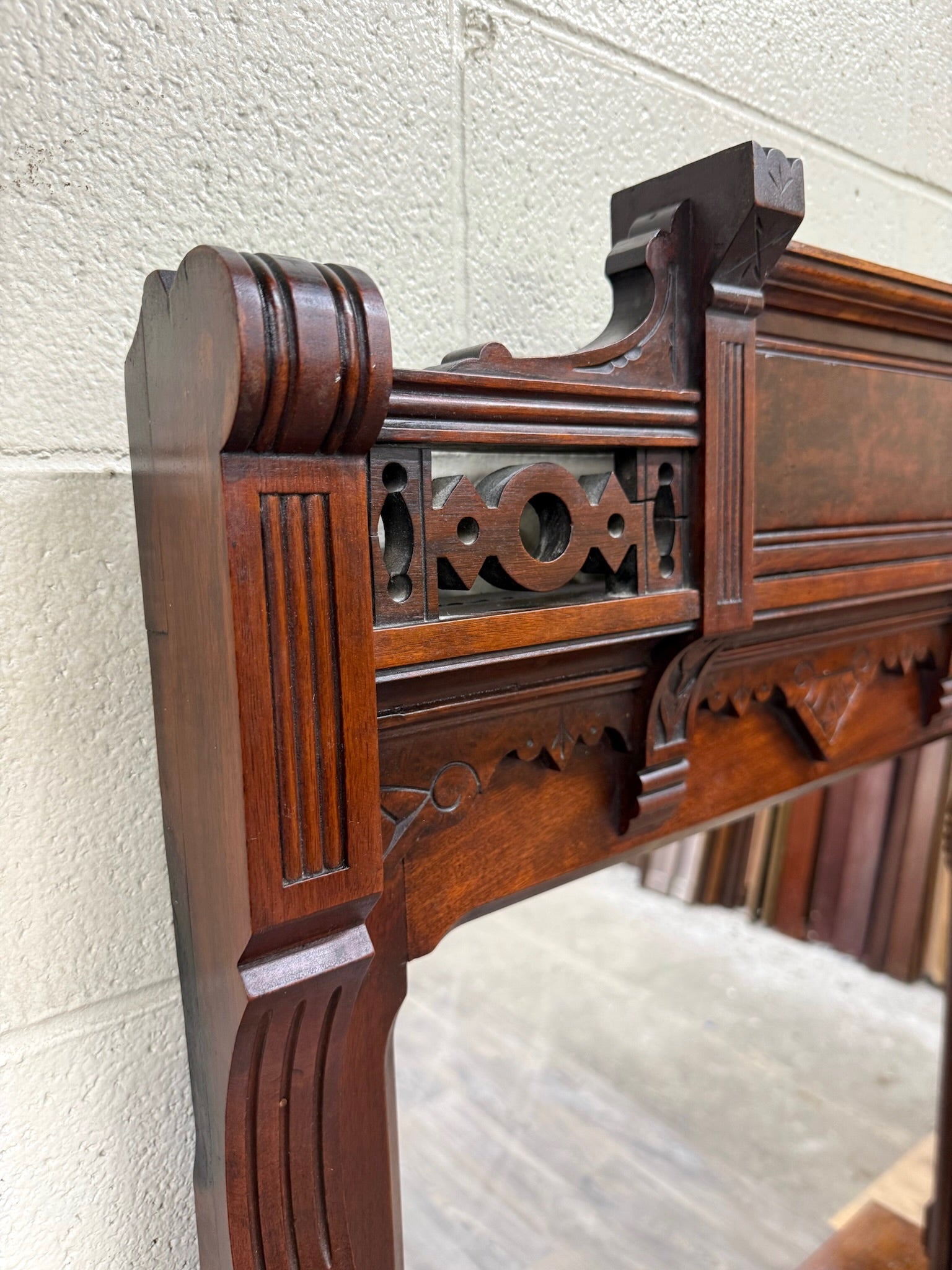 Antique Late 1800s Victorian Eastlake Marble Top Dresser Chest Dressing Stand