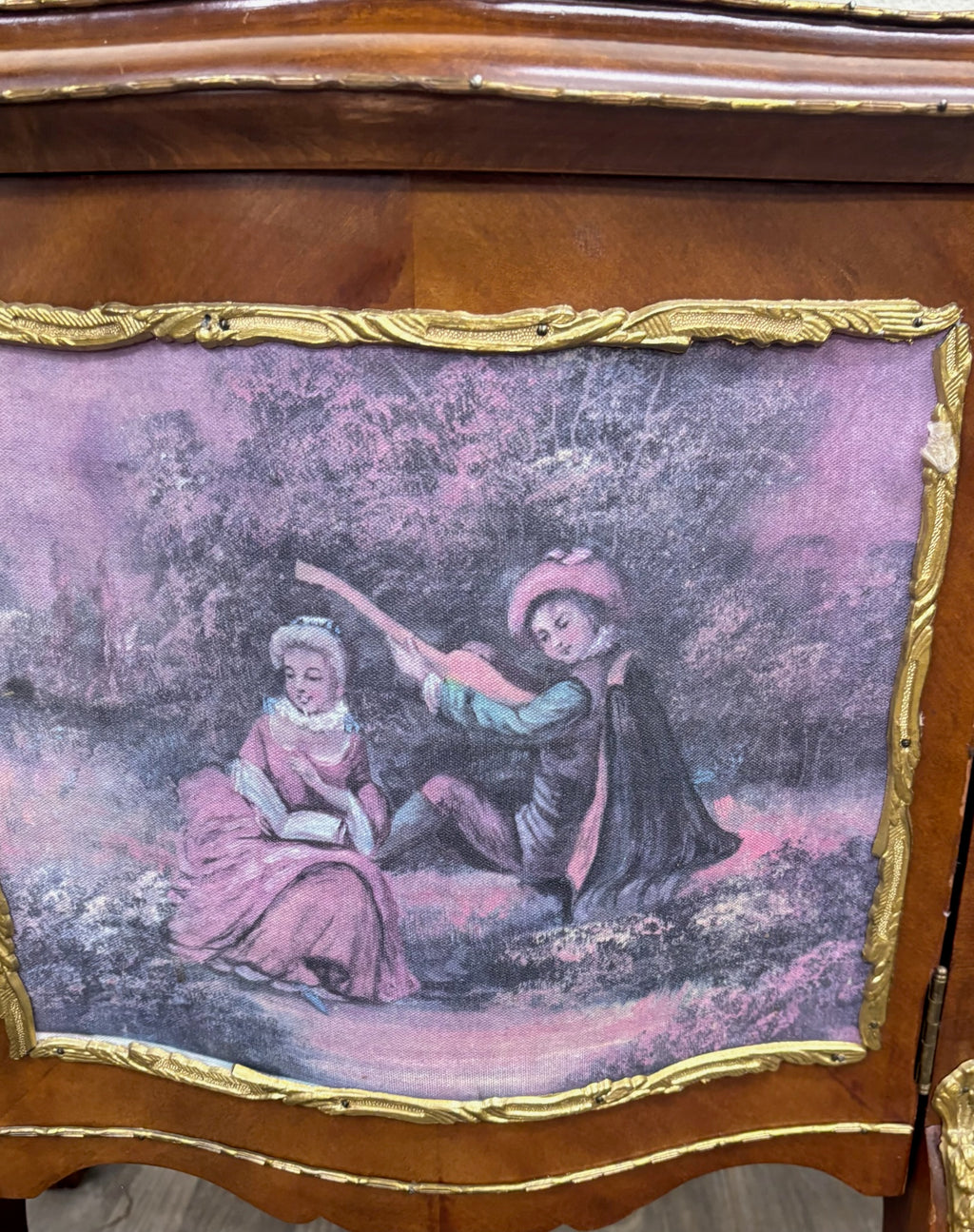 Vintage French Louis XV Style Nightstands Bedside Cabinets - Pair