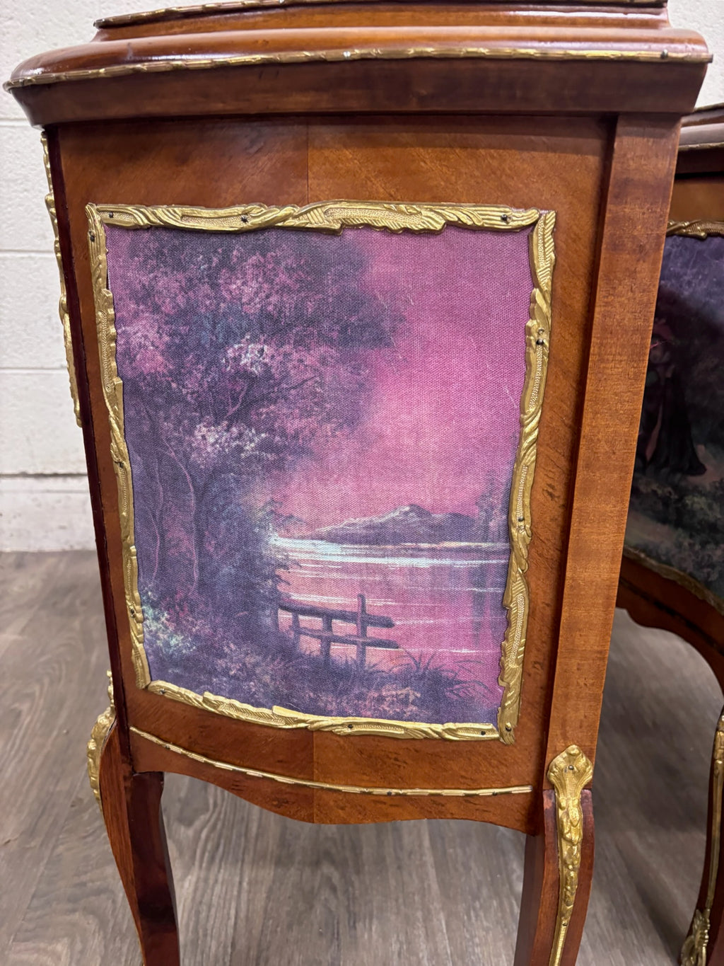Vintage French Louis XV Style Nightstands Bedside Cabinets - Pair