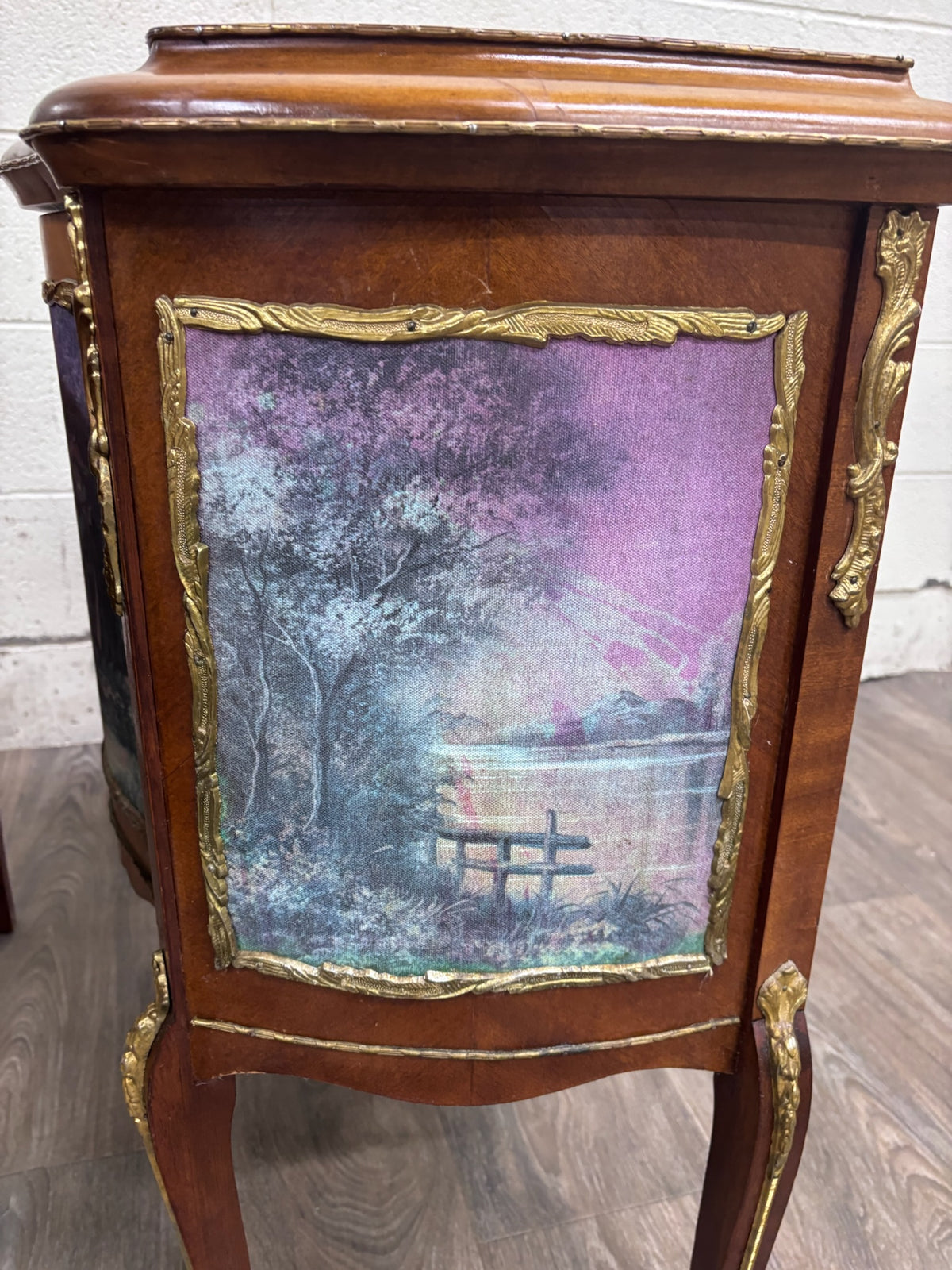 Vintage French Louis XV Style Nightstands Bedside Cabinets - Pair