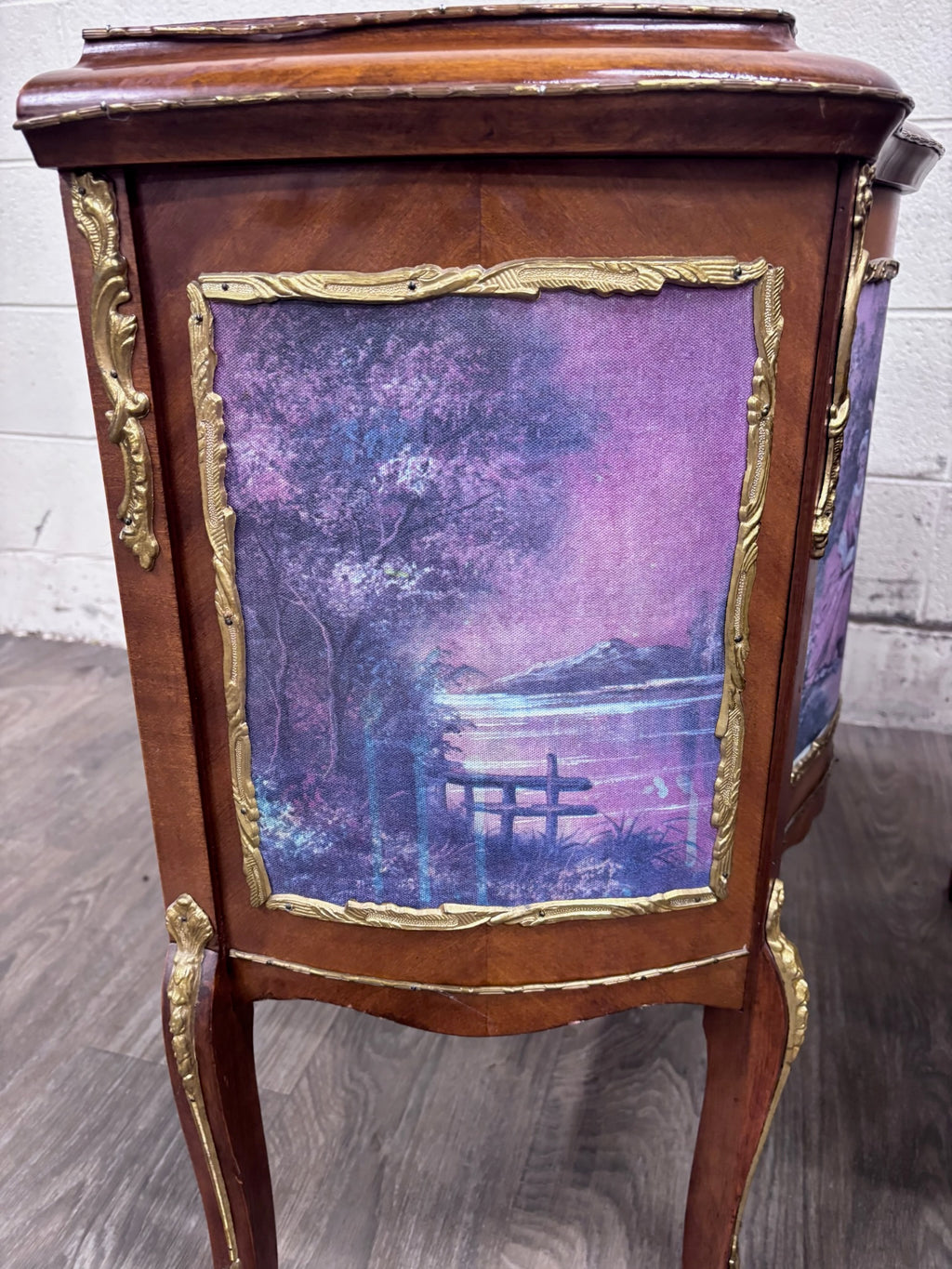 Vintage French Louis XV Style Nightstands Bedside Cabinets - Pair