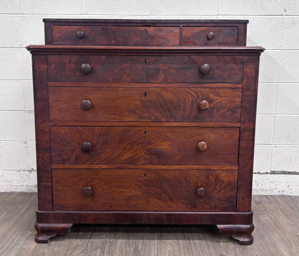 Antique Mid 1800s American Empire Chest of Drawers